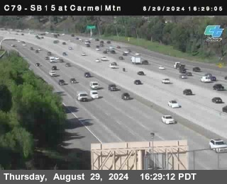 NB 15 at Carmel Mountain Rd.