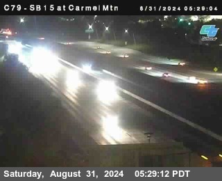 NB 15 at Carmel Mountain Rd.