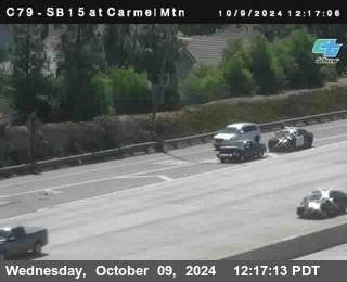 NB 15 at Carmel Mountain Rd.