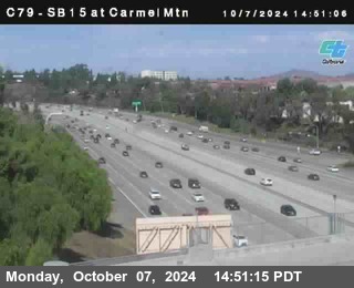 NB 15 at Carmel Mountain Rd.