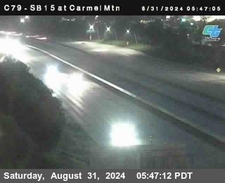 NB 15 at Carmel Mountain Rd.