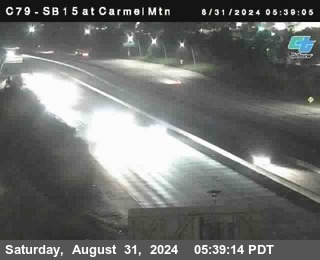 NB 15 at Carmel Mountain Rd.