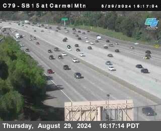 NB 15 at Carmel Mountain Rd.