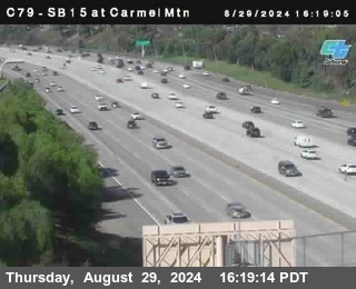 NB 15 at Carmel Mountain Rd.