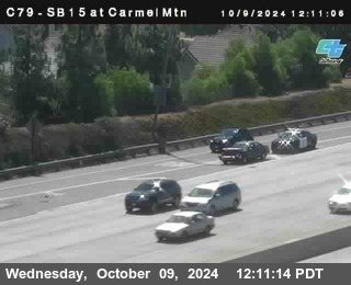 NB 15 at Carmel Mountain Rd.