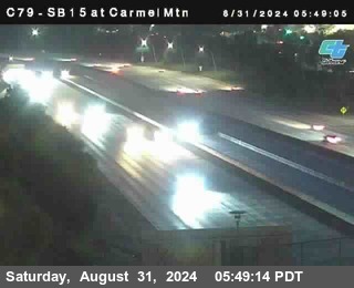 NB 15 at Carmel Mountain Rd.