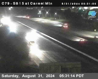 NB 15 at Carmel Mountain Rd.