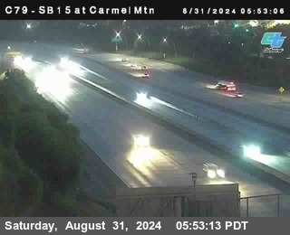 NB 15 at Carmel Mountain Rd.