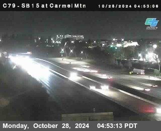 NB 15 at Carmel Mountain Rd.