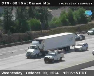 NB 15 at Carmel Mountain Rd.