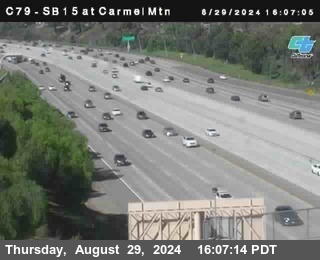 NB 15 at Carmel Mountain Rd.