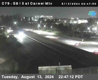 NB 15 at Carmel Mountain Rd.