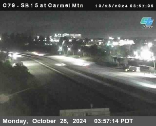 NB 15 at Carmel Mountain Rd.