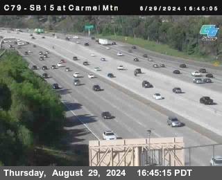 NB 15 at Carmel Mountain Rd.