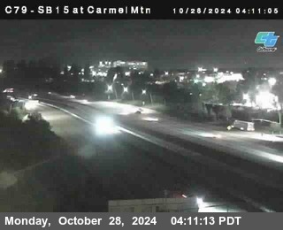 NB 15 at Carmel Mountain Rd.