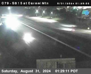 NB 15 at Carmel Mountain Rd.