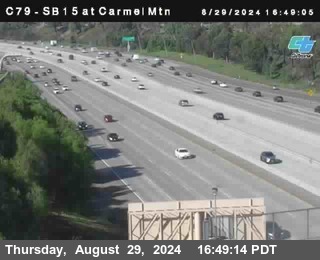 NB 15 at Carmel Mountain Rd.