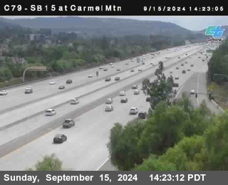 NB 15 at Carmel Mountain Rd.