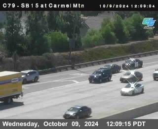 NB 15 at Carmel Mountain Rd.