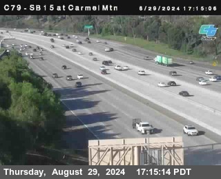 NB 15 at Carmel Mountain Rd.