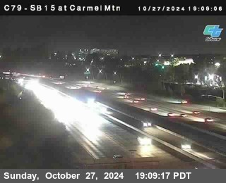 NB 15 at Carmel Mountain Rd.