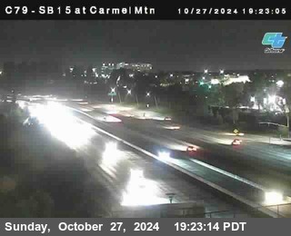 NB 15 at Carmel Mountain Rd.