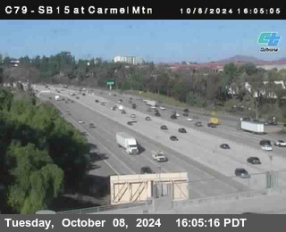 NB 15 at Carmel Mountain Rd.