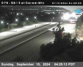 NB 15 at Carmel Mountain Rd.