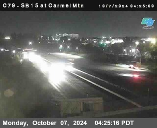 NB 15 at Carmel Mountain Rd.