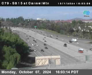 NB 15 at Carmel Mountain Rd.