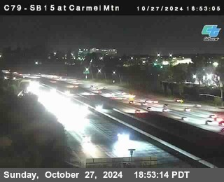 NB 15 at Carmel Mountain Rd.