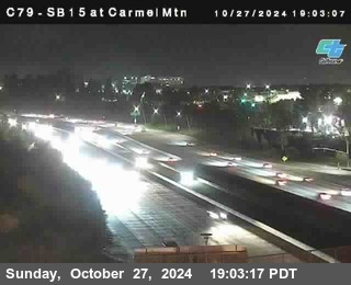 NB 15 at Carmel Mountain Rd.