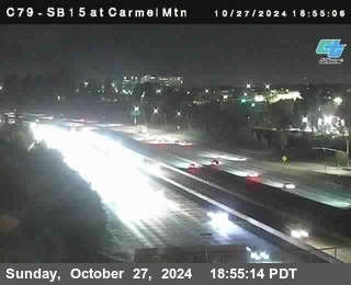 NB 15 at Carmel Mountain Rd.