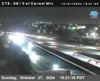 NB 15 at Carmel Mountain Rd.