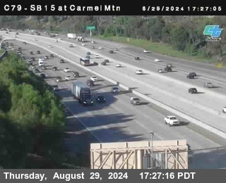 NB 15 at Carmel Mountain Rd.