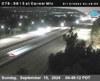 NB 15 at Carmel Mountain Rd.