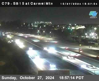 NB 15 at Carmel Mountain Rd.