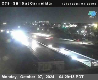 NB 15 at Carmel Mountain Rd.