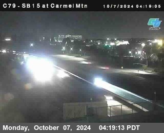 NB 15 at Carmel Mountain Rd.