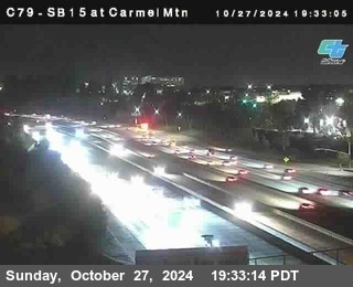 NB 15 at Carmel Mountain Rd.