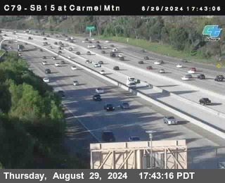 NB 15 at Carmel Mountain Rd.