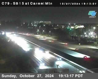 NB 15 at Carmel Mountain Rd.