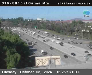 NB 15 at Carmel Mountain Rd.