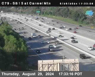 NB 15 at Carmel Mountain Rd.