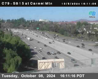 NB 15 at Carmel Mountain Rd.