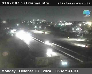 NB 15 at Carmel Mountain Rd.