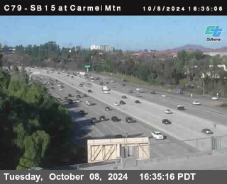 NB 15 at Carmel Mountain Rd.