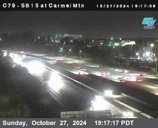 NB 15 at Carmel Mountain Rd.