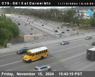 NB 15 at Carmel Mountain Rd.