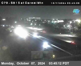 NB 15 at Carmel Mountain Rd.